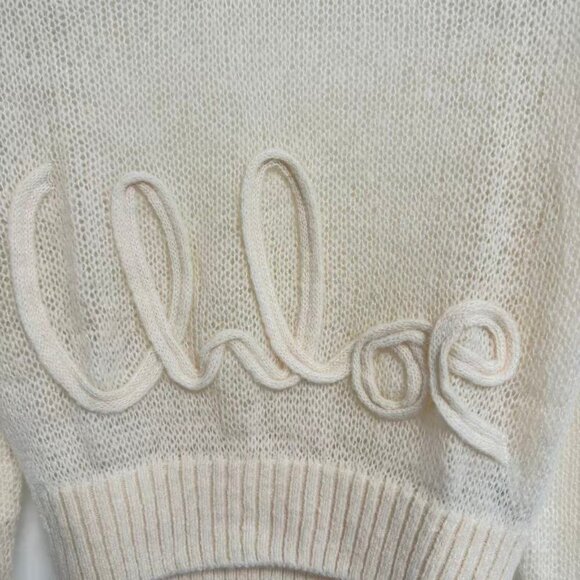 Chloé Logo alpaca and silk sweater - Picture 8 of 13